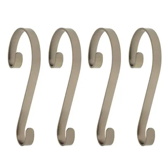 Haute Decor Stocking Scroll&reg; Pewter Stocking Holders, 4ct. {1}