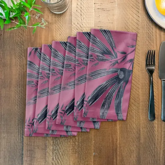 Peacock Pattern 10" x 10" Cotton Twill Napkin {4}