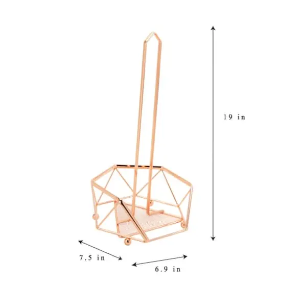 Kitchen Details 19" Geode Paper Towel Holder Copper {7}