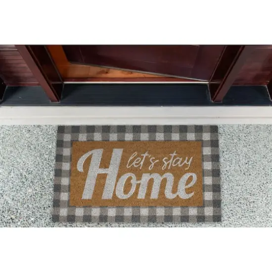 Let's Stay Home Doormat {6}