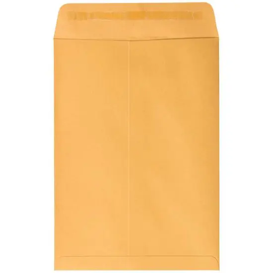 JAM Paper 7.5" x 10.5" Brown Kraft Manila Open End Catalog Envelopes {3}