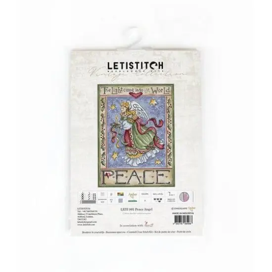 Letistitch Peace Angel Counted Cross Stitch Kit {3}