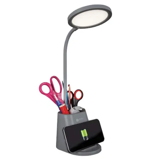 OttLite Organizer LED Lamp with Wireless Charging {4}