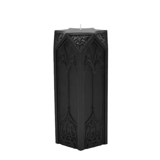 2.9" x 6" Black Cathedral Citrus Phantom Scented Pillar Candle by Ashland&reg; {1}