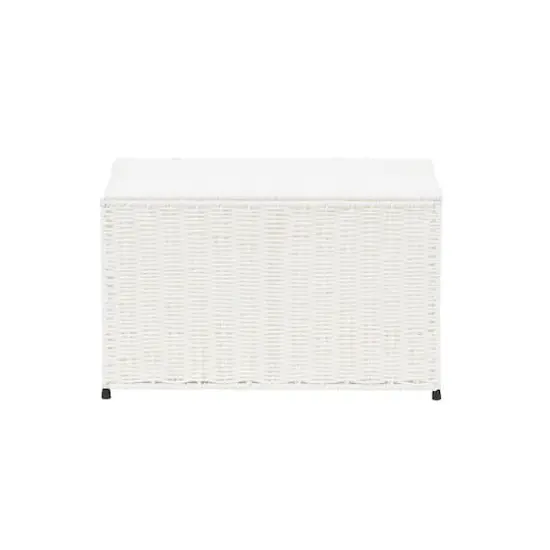 Household Essentials 19" White Woven Sturge Chest {5}
