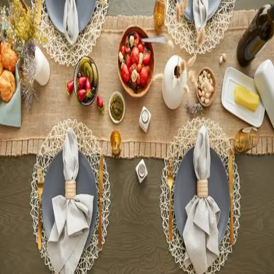 DII&reg; Off White Woven Paper Round Placemat (Set of 6) {7}