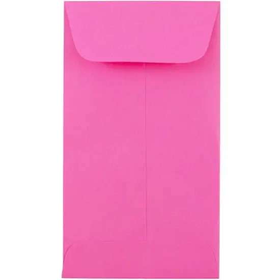 JAM Paper #5.5 Coin Colored Business Envelopes, 50ct. Ultra Fuchsia Hot Pink {1}