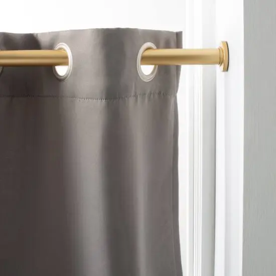 Home Details Adjustable Tension Curtain Rod Satin Gold {6}