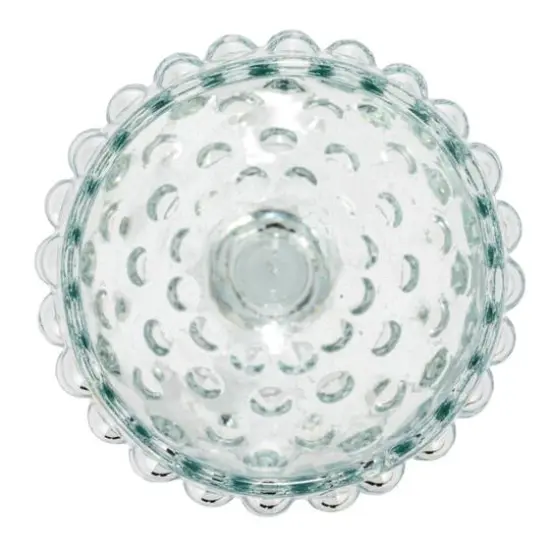 Hello Honey&reg; 12oz. Clear Glass Hobnail Stemmed Drinking Glass Set, 6ct. {6}