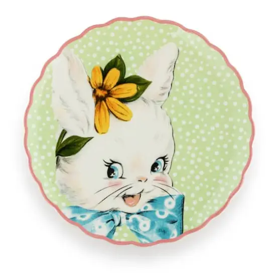 Mr. Cottontail 8" Scalloped Easter Plates Set {5}