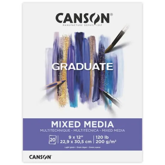Canson&reg; Graduate Foldover Mixed Media Pad, 9" x 12" {1}