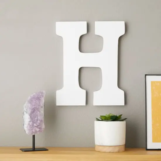 9" White MDF Whimsy Letter by Make Market&reg; H {3}