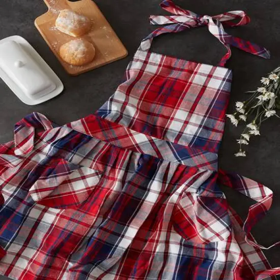 DII&reg; Americana Red Plaid Apron {6}
