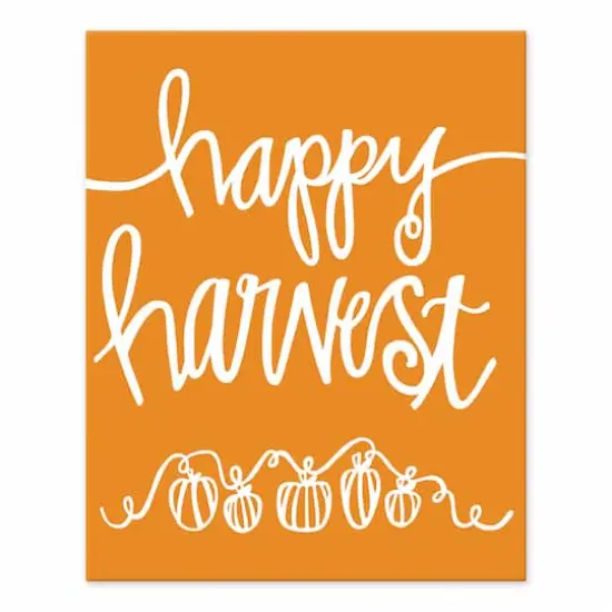 Orange Happy Harvest Tabletop Canvas {1}