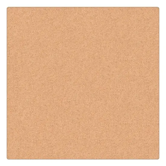 U Brands&trade; 24'' x 24'' Frameless Cork Canvas Bulletin Board {1}