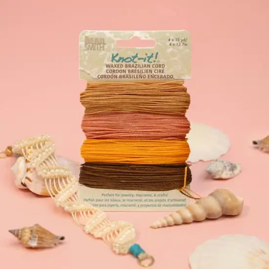 Beadsmith&reg; Knot-it!&trade; Pumpkin Spice Waxed Brazilian Cord {6}