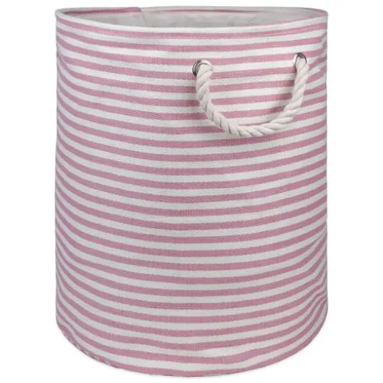 DII&reg; 20" Pinstripe Woven Paper Storage Bin Rose {1}