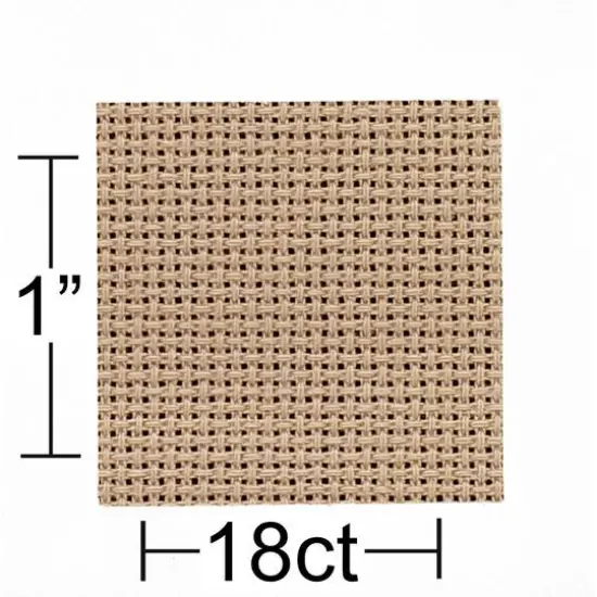Essentials by Leisure Arts 18 Count Aida Cloth, 30" x 36" Beige {4}