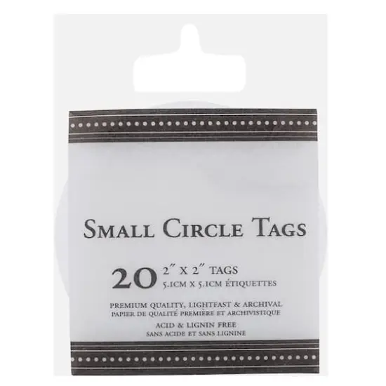 JAM Paper White Circular Gift Tags, 20ct. {4}