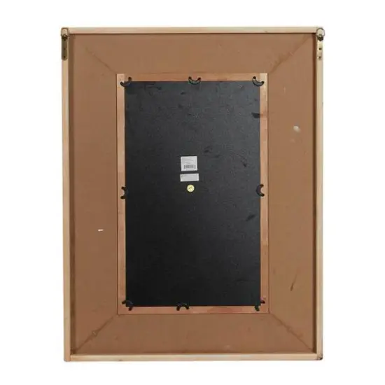 36" White Farmhouse Wood Wall Mirror {5}