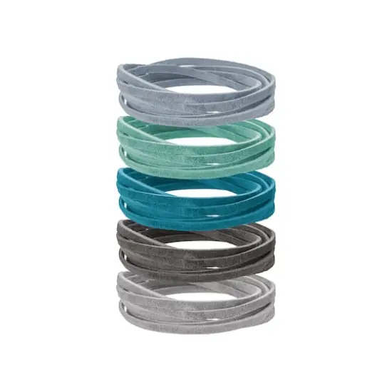 3.1mm x 5yd. Cool Tones Mix Suede Lace, 5ct. by Bead Landing&trade; {1}