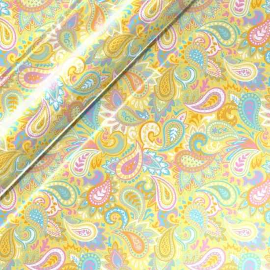 Siser&reg; EasyPatterns&reg; Plus Paisley Party Heat Transfer Vinyl Yellow {1}