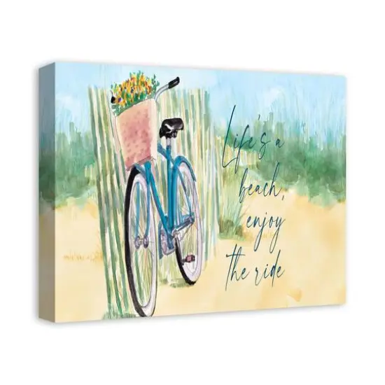 Life's A Beach 20" x 16" Canvas Wall Art {3}