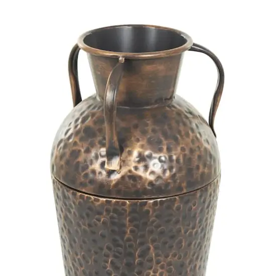 Copper Metal Tall Floor Weathered Amphora Vase Set, 3ct. {6}