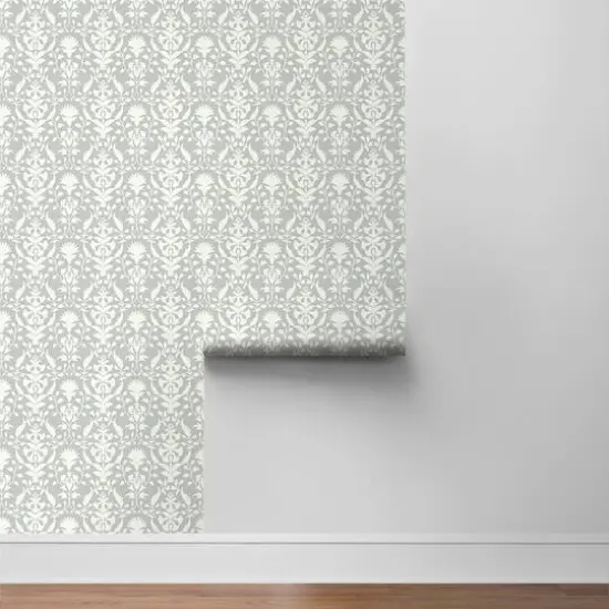 Surface Style Peacefulness Peel & Stick Wallpaper Pewter {6}