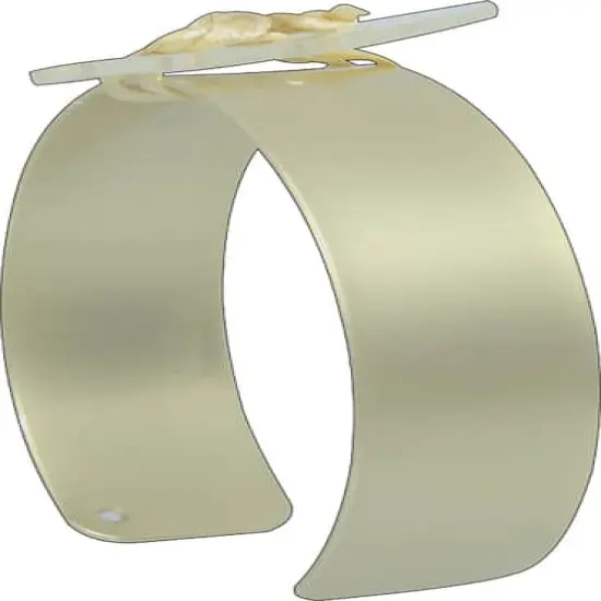 JAM Paper Riley Flower Cuff Bracelet Gold {1}