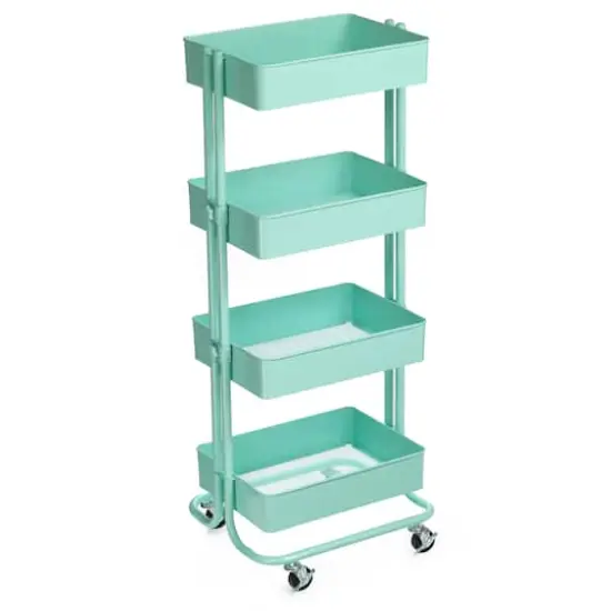 Lexington 4-Tier Jelly Mint Rolling Cart by Simply Tidy&reg; {1}