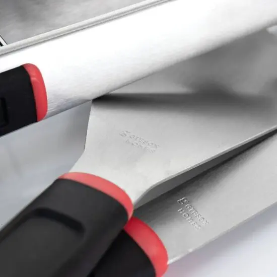 Gibson Home&reg; Black & Red Huckleberry 3 Piece Stainless Steel BBQ Tool Set {4}