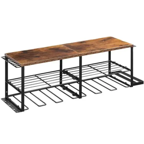 NEX&trade; 29" Wood Grain Power Tool Organizer Wall Shelf {1}