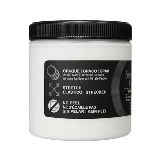 Speedball® Flex™ 8oz. Alpine White Fabric Screen Printing Ink {4}