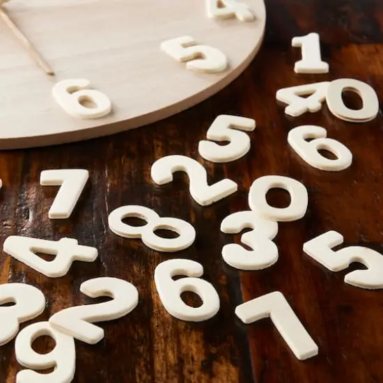 1.5" Punch Cut Wood Numbers Set by Make Market&reg; {3}
