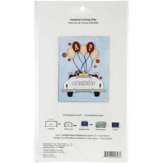 Spellbinders&reg; Sunday Drive Etched Die Set {3}