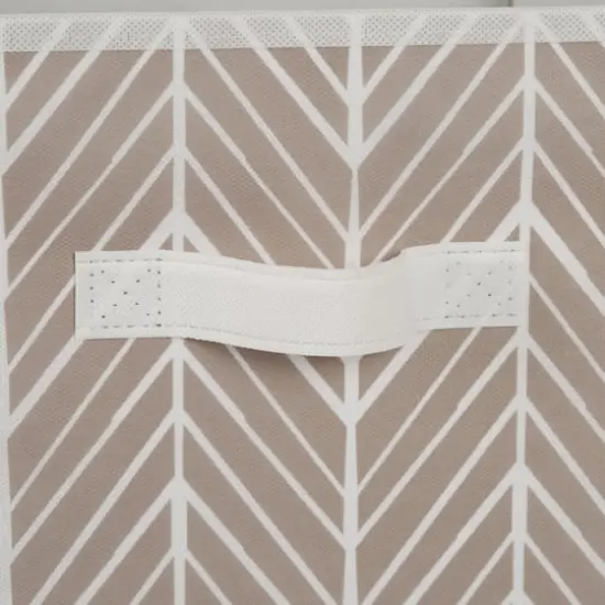 DII&reg; 11" Stone Herringbone Storage Cube, 2ct. {4}
