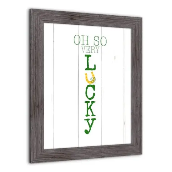 Oh So Lucky Framed Print 2 16" x 20" Western Gray Framed Print {3}