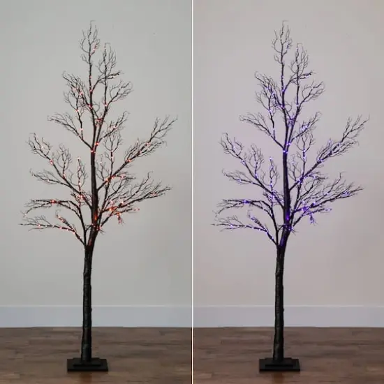 6ft. Pre-Lit Artificial Minimalist Twig Tree {4}