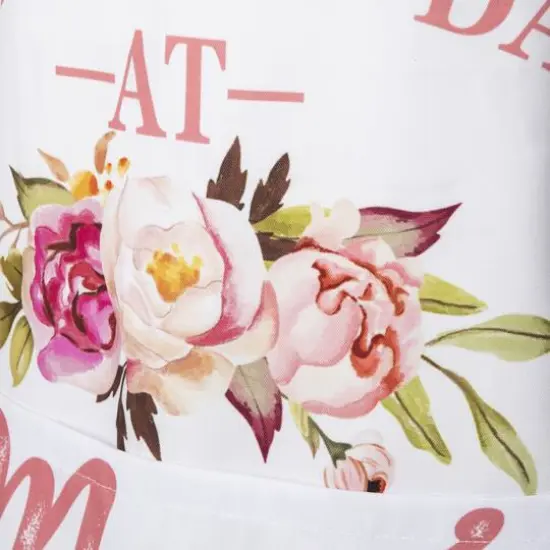 Glitzhome&reg; 31.5" Faux Burlap Mother's Day Apron {6}