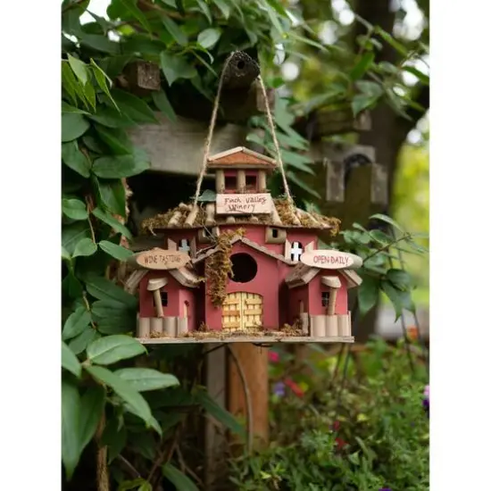 10.5" Finch Valley Winery Birdhouse {5}