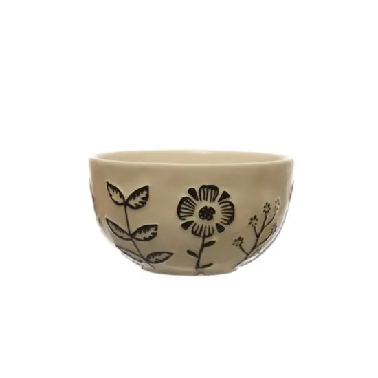 Hello Honey® 4.5" Floral Design Stoneware Compact Bowl Dinnerware, 4ct. {5}