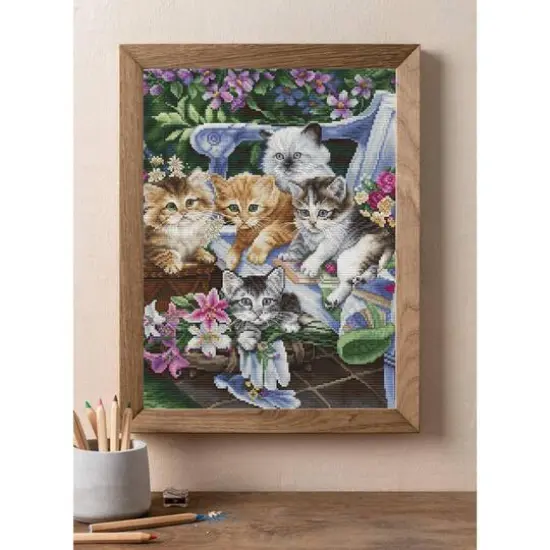 Luca-S Purfect Gardening Buddies Counted Cross-Stitch Kit {4}