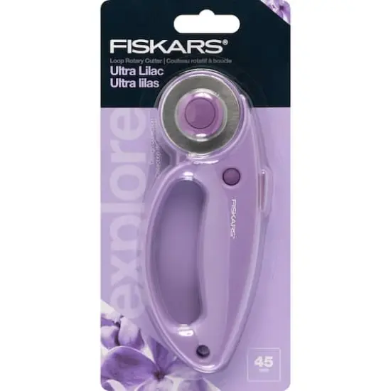Fiskars&reg; 45mm Ultra Lilac Loop Rotary Cutter {1}