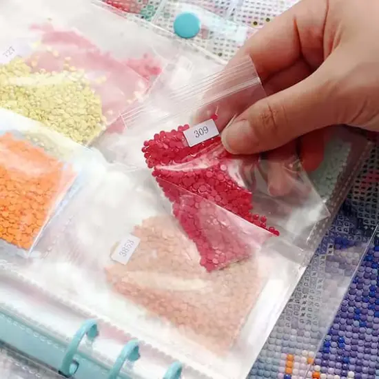 Sparkly Selections Blue Diamond Storage Folder Accessory Kit {4}