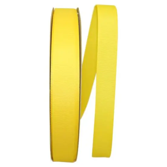 JAM Paper 7/8" Grosgrain Texture Ribbon Lemon {1}