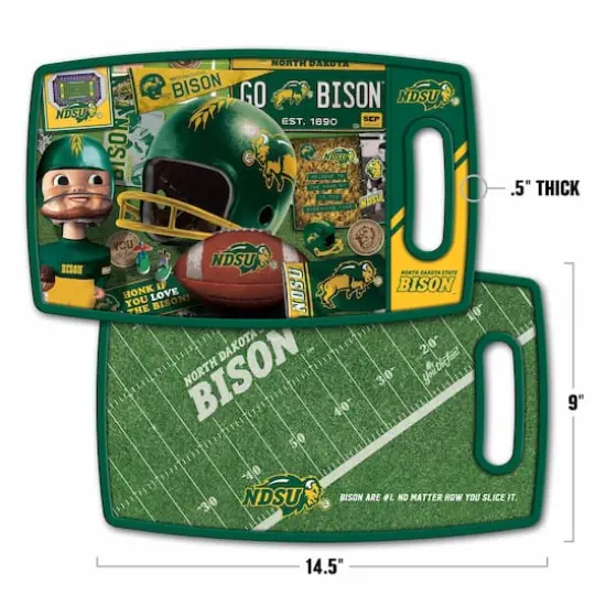College Retro Series Cutting BoardNorth Dakota State Bison {3}