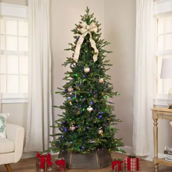9ft. Pre-Lit Real Touch&trade;️Breckenridge Pine IPT Artificial Christmas Tree, Dual Color LED Lights {6}