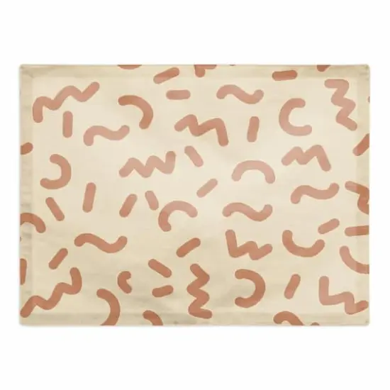 Funky Squiggles 18" x 14" Cotton Twill Placemat {1}