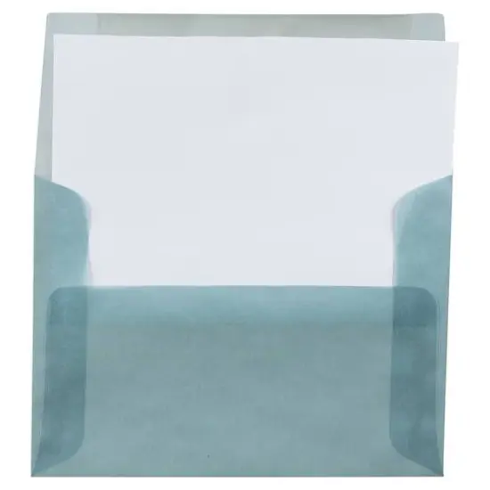 JAM Paper A6 Translucent Vellum Envelopes, 25ct. Ocean Blue {5}